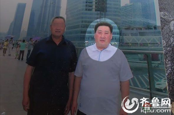 死者付明濤跟其親友的合影。圖片由死者家屬提供